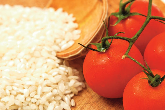 Tomato Rice Salad ingredients
